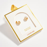Gold Filled Small Crystal Hoop Earrings