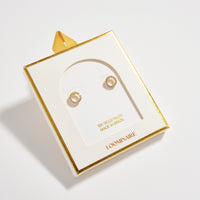 18K Gold Filled Open Circle Stud Earrings