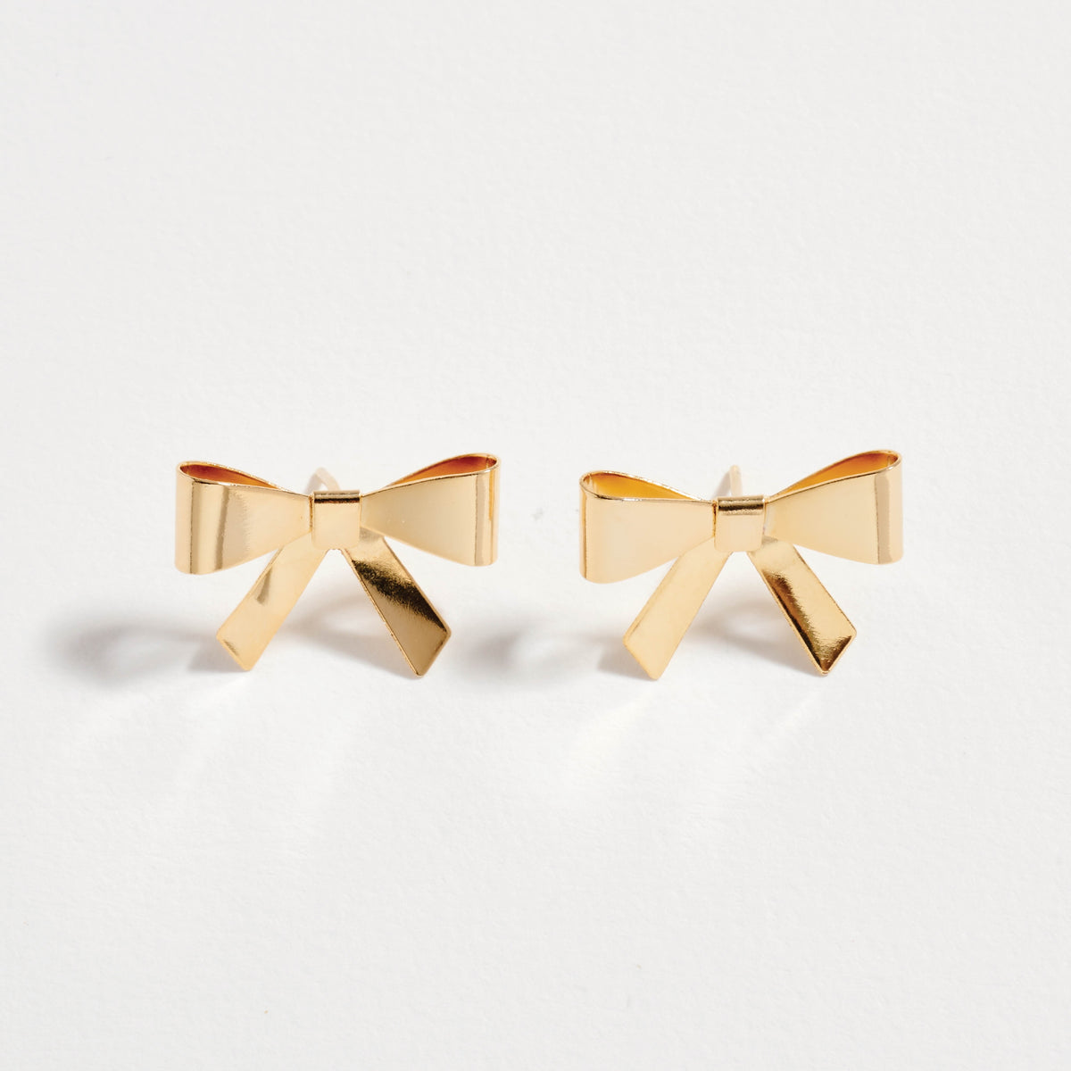 18K Gold Filled Bow Stud Earrings