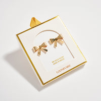 18K Gold Filled Bow Stud Earrings