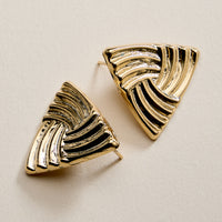 Gold Filled Triangle Stud Earrings