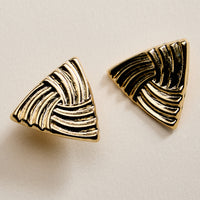 Gold Filled Triangle Stud Earrings