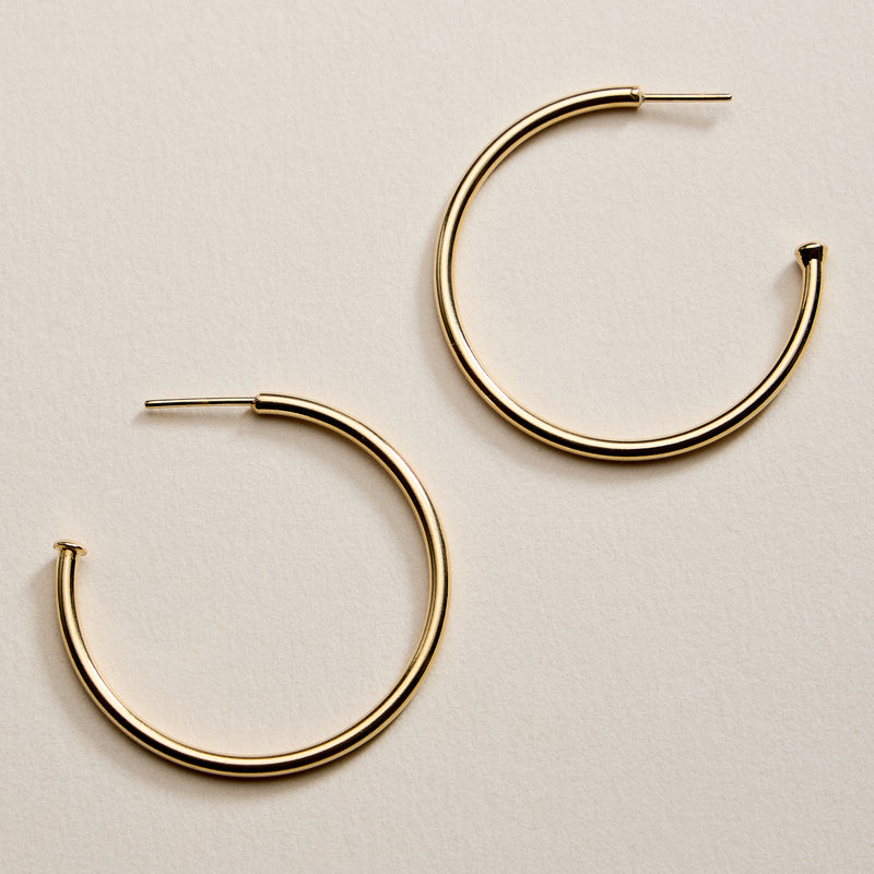 Gold Filled Oversized Hoop Earrings