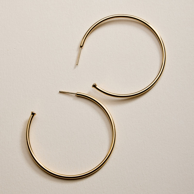 Gold Filled Oversized Hoop Earrings