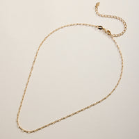Gold Filled Paperclip Link Chain Necklace