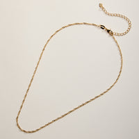 Gold Filled Classic Twisted Chain Necklace