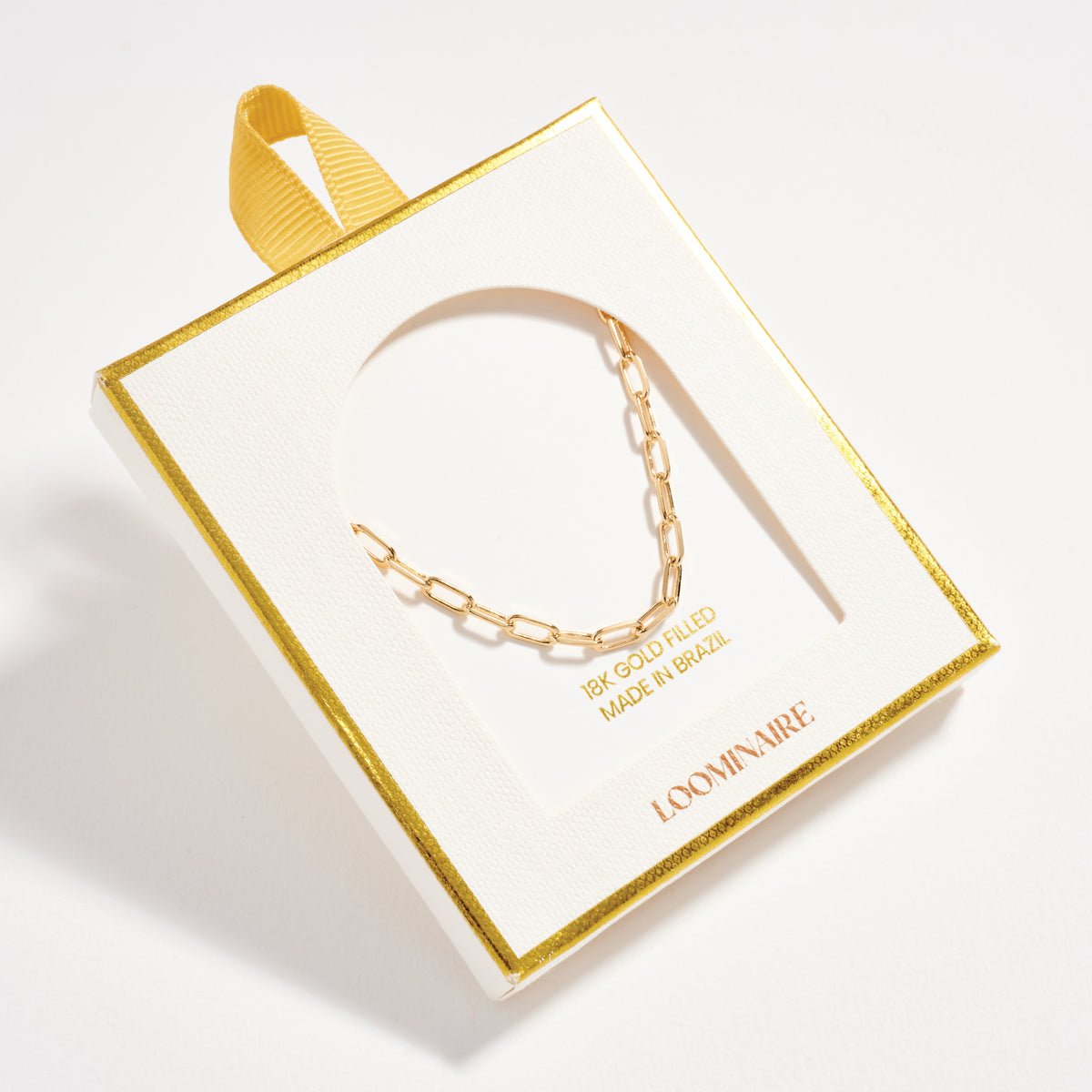 Gold Filled Paperclip Chain Necklace