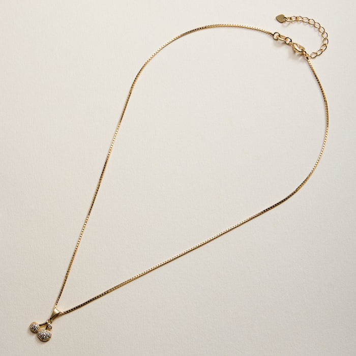 Gold Filled Cherry Pendant Necklace