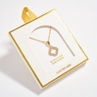 Gold Filled Four-Leaf Clover Pendant Necklace