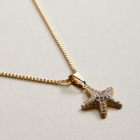 Gold Filled Starfish Pendant Necklace