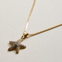 Gold Filled Starfish Pendant Necklace
