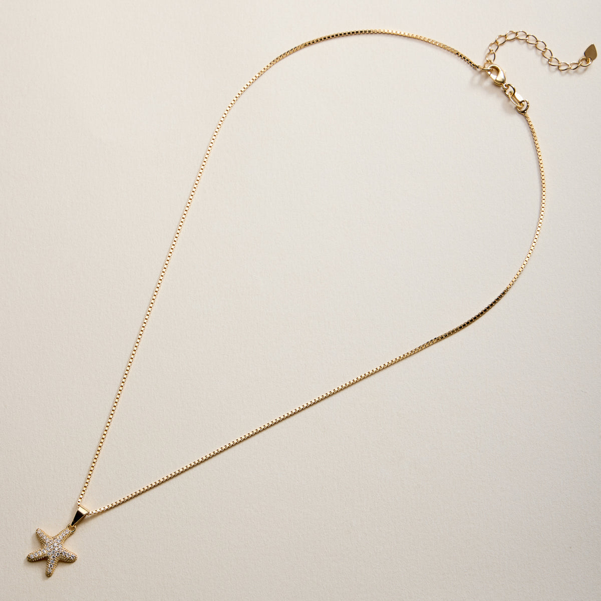 Gold Filled Starfish Pendant Necklace