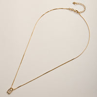 Gold Filled Padlock Pendant Necklace