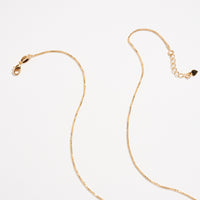 18K Gold Filled “Mom” Necklace – Dainty Script Pendant Chain, Made in Brazil