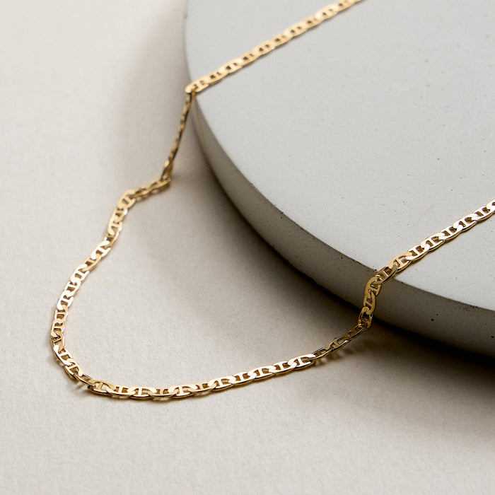 Gold Filled Anchor Chain Necklace