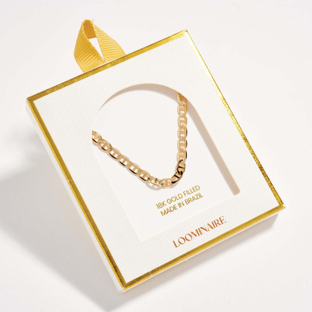 Gold Filled Statement Chain Necklace – Bold Polished Curb Links