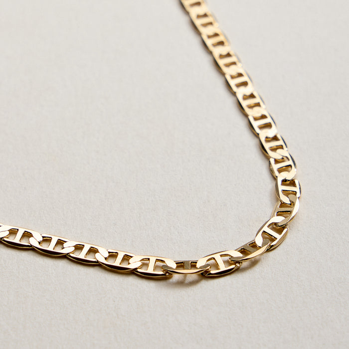 Gold Filled Statement Chain Necklace – Bold Polished Curb Links