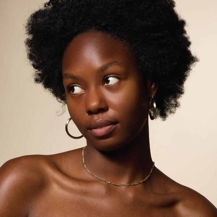 Gold Filled Ribbed Hoop Earrings