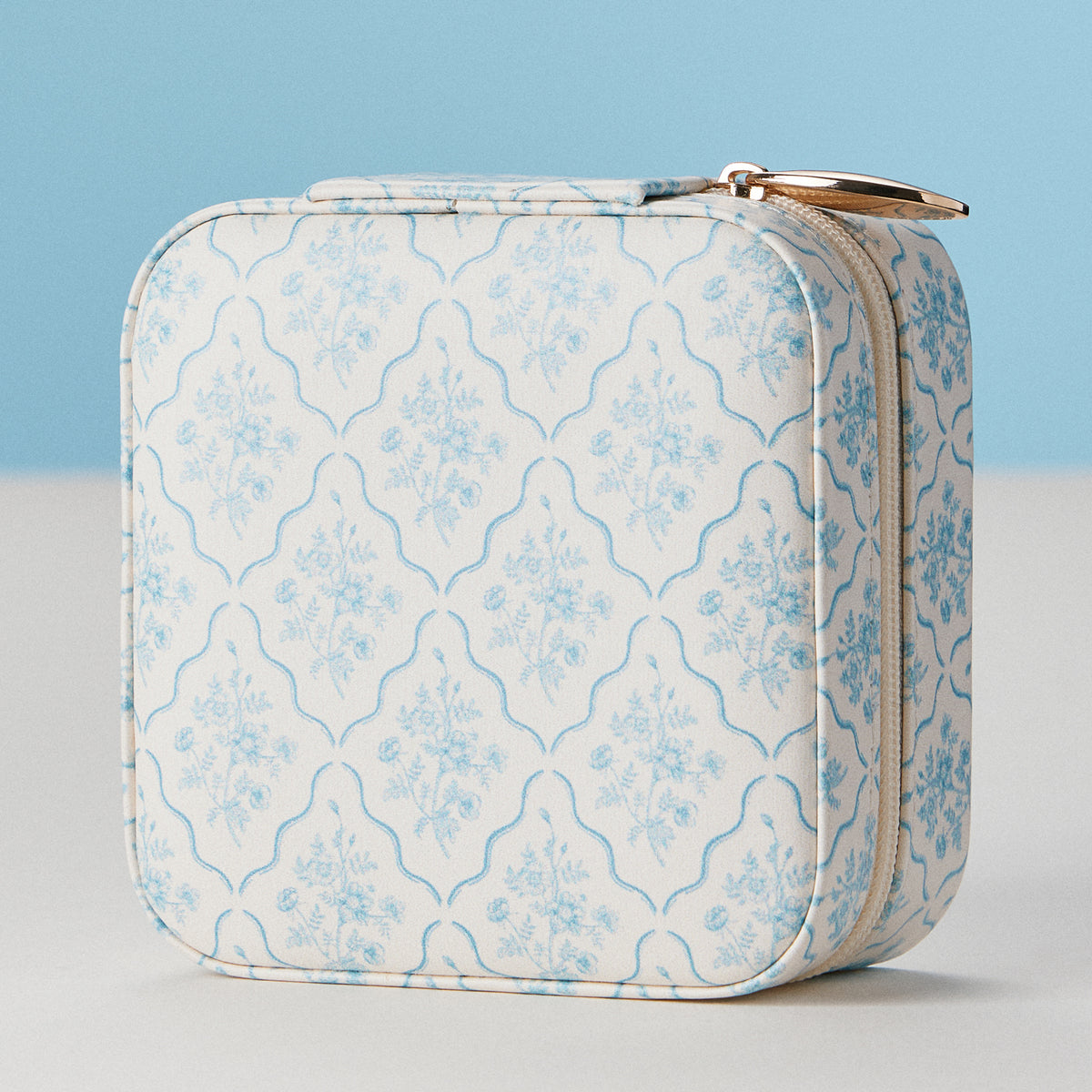 Faux Leather Novelty Print Travel Jewelry Box