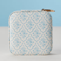 Faux Leather Novelty Print Travel Jewelry Box