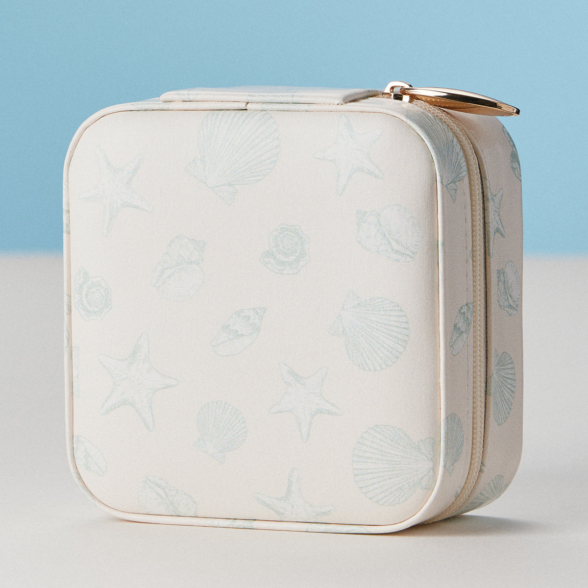 Faux Leather Novelty Print Travel Jewelry Box