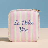 La Dolce Vita Travel Jewelry Box - Dusty Pink