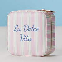 Faux Leather Novelty Print Travel Jewelry Box