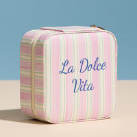 La Dolce Vita Travel Jewelry Box - Dusty Pink