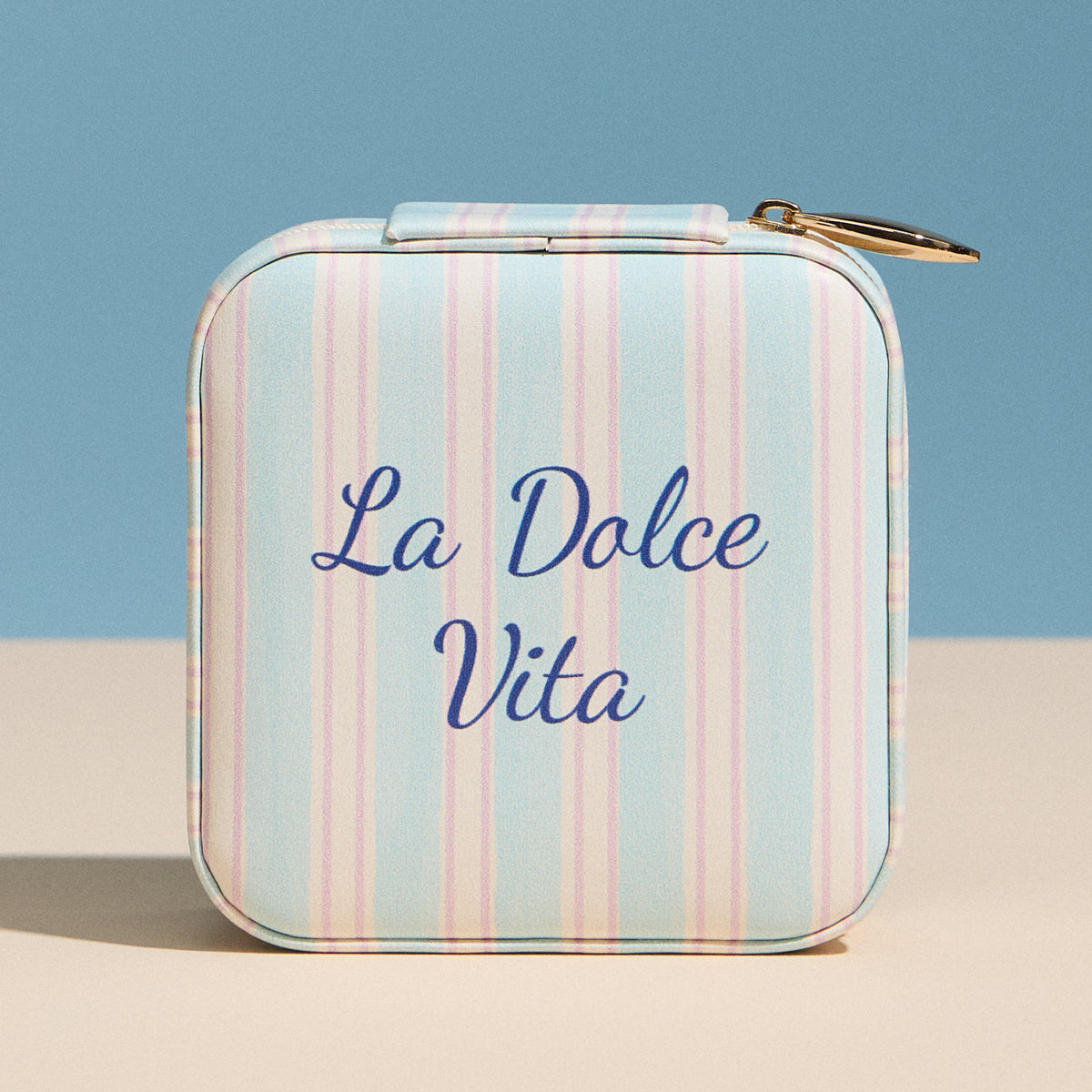 La Dolce Vita Travel Jewelry Box – Sky Blue