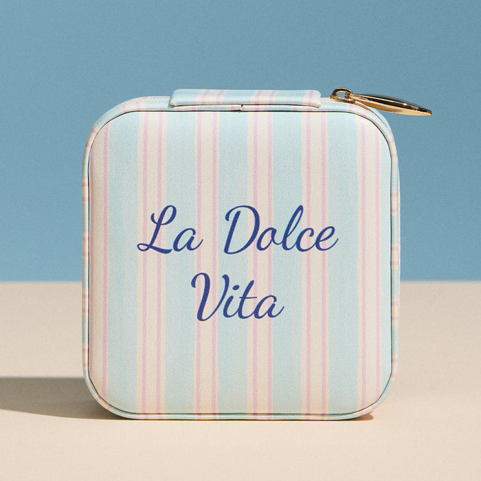 La Dolce Vita Travel Jewelry Box – Sky Blue