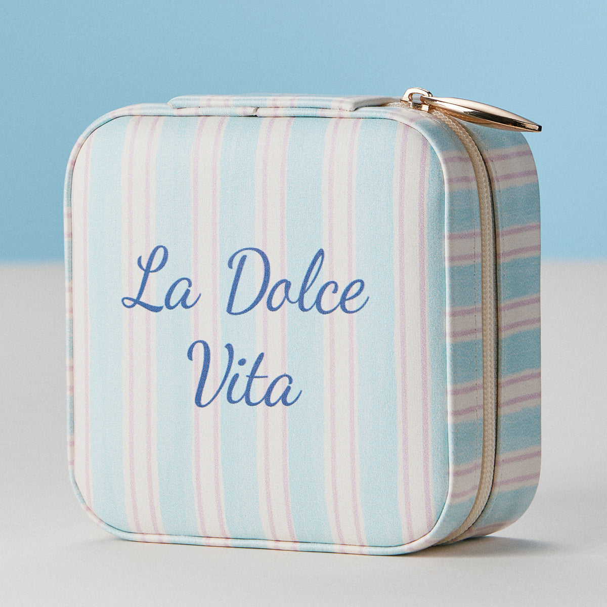 La Dolce Vita Travel Jewelry Box – Sky Blue