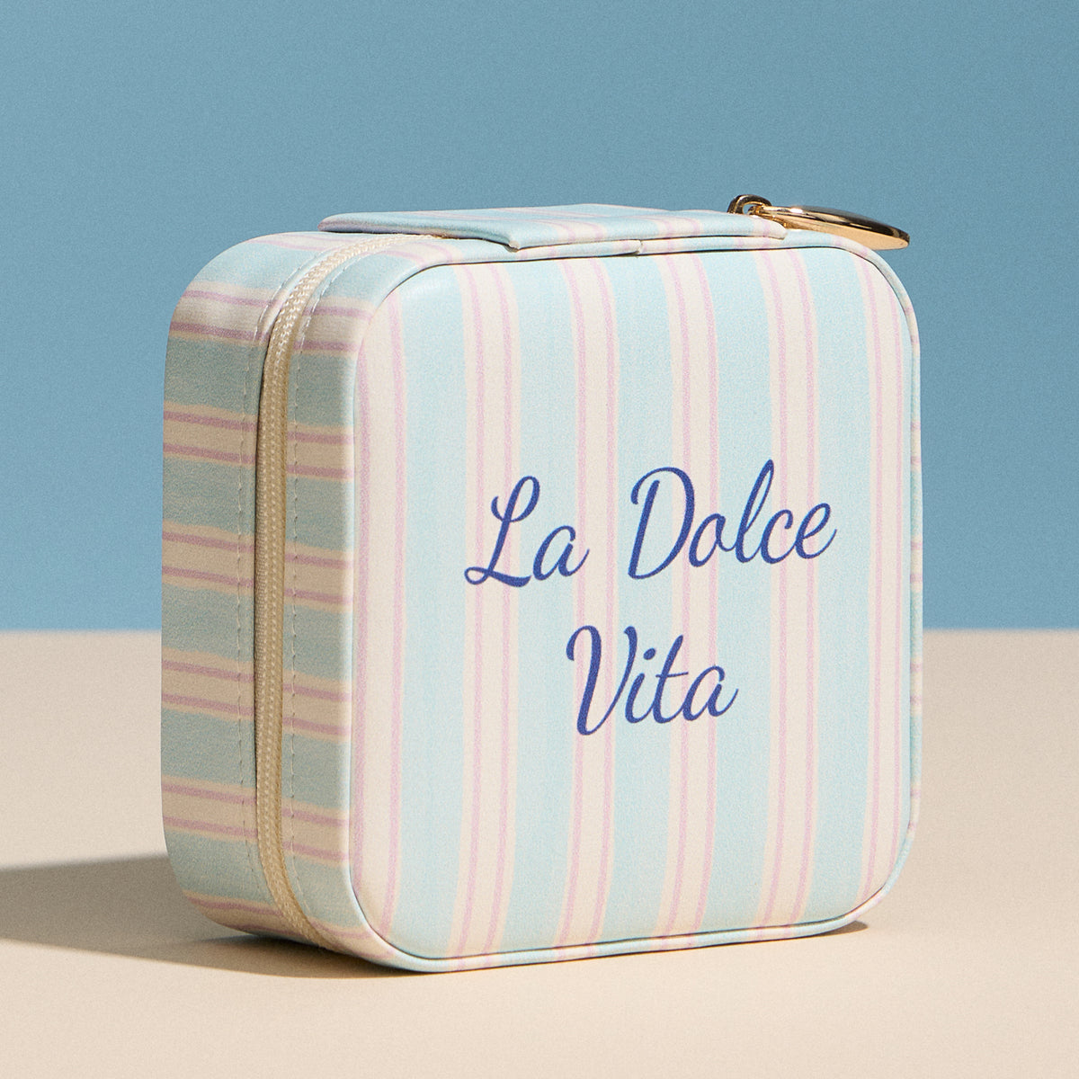 La Dolce Vita Travel Jewelry Box – Sky Blue