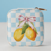 Faux Leather Novelty Print Travel Jewelry Box