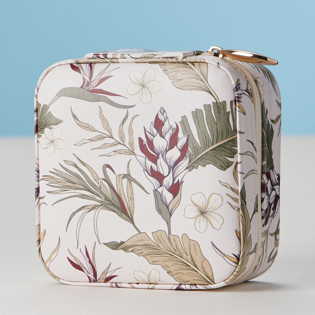 Botanical Floral Travel Jewelry Box