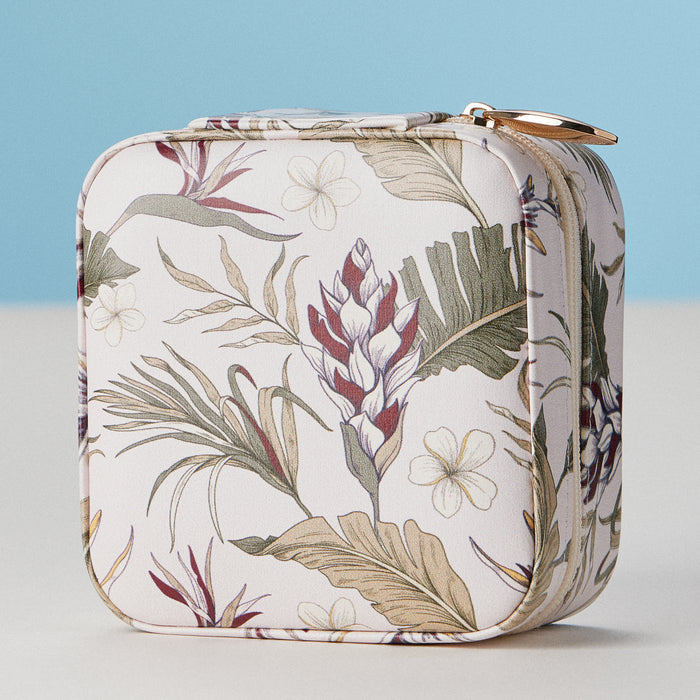 Botanical Floral Travel Jewelry Box