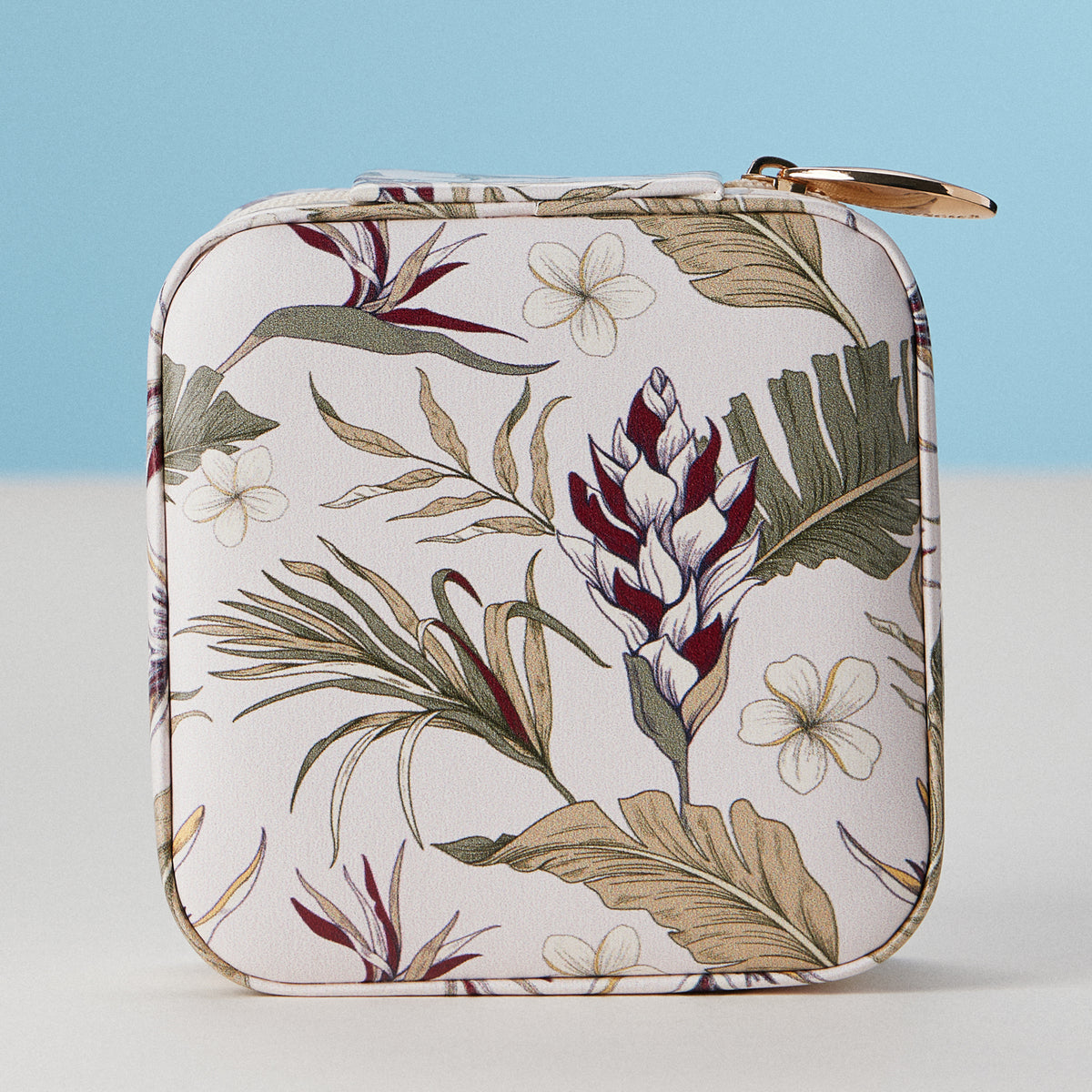 Botanical Floral Travel Jewelry Box