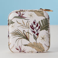Faux Leather Novelty Print Travel Jewelry Box