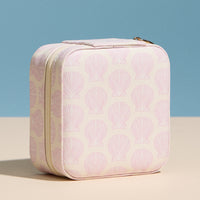 Pink Shell Travel Jewelry Box