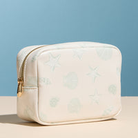 Seashell Print Cosmetic Pouch