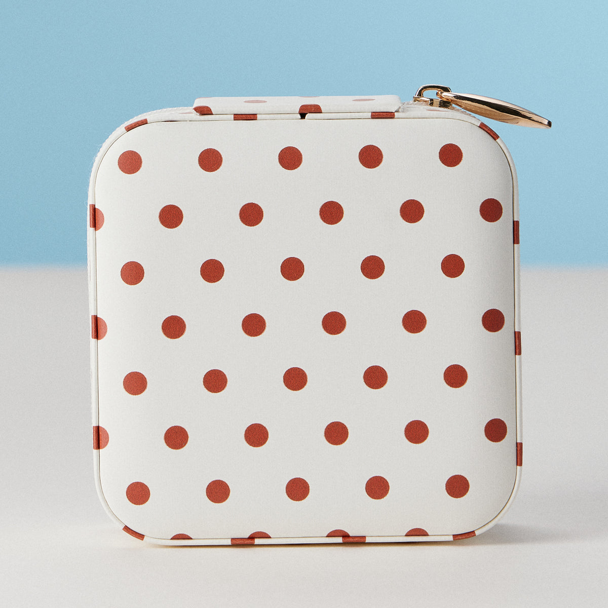 Faux Leather Novelty Print Travel Jewelry Box