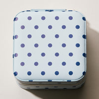 Polka Dot Travel Jewelry Case Organizer – Compact Zipper Jewelry Storage Box for Rings, Earrings & Necklaces