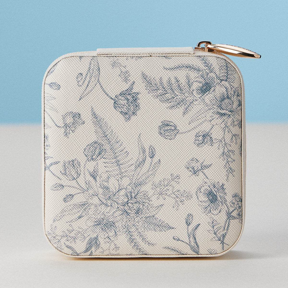 Faux Leather Novelty Print Travel Jewelry Box