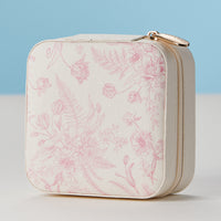 Faux Leather Novelty Print Travel Jewelry Box