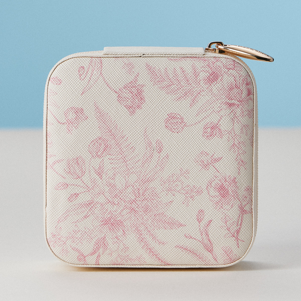 Faux Leather Novelty Print Travel Jewelry Box