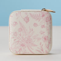 Faux Leather Novelty Print Travel Jewelry Box