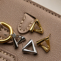 Stainless Steel Geometric Triangle Stud Earrings – Modern Minimal Design