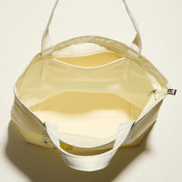 Ciao Bella Lemon Print Canvas Tote Bag with Zipper – Beach & Everyday Shopper Bag