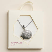 Stainless Steel Gold Coin Seashell Pendant Necklace