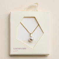 Stainless Steel Pearl Drop Necklace