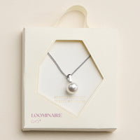 Stainless Steel Pearl Drop Necklace